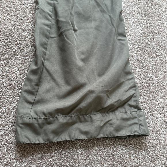Y2K Olive Green Utility Bootcut Pants Juniors Size 11 Outdoor Streetwear Field - Picture 8 of 14